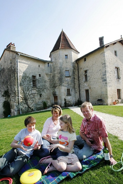 The Needham family, owners of Chateau de Gurat