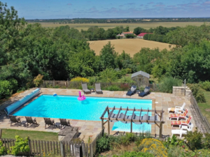 Views from the Pool at L'Ecurie Holiday Cottage