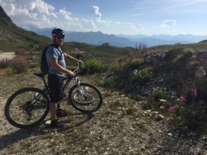 mountain biking in the alps