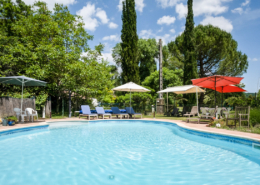 Heated pool villa