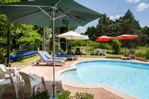 Family gite with heated pool