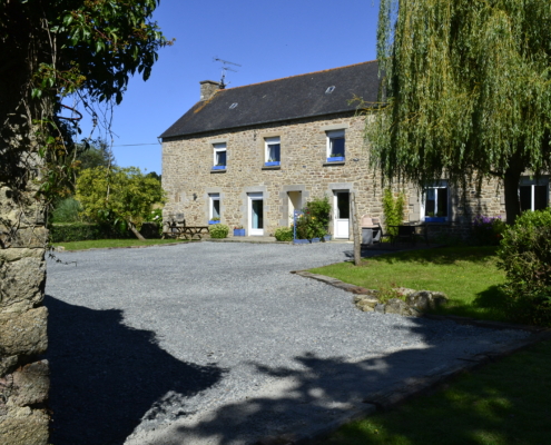Brittany Farmhouse with long treelined driveway
