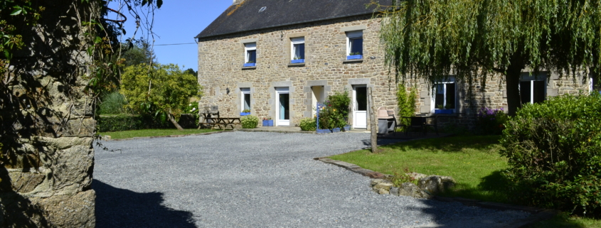 Brittany Farmhouse with long treelined driveway