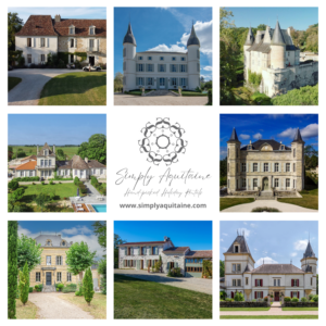 Collage Image of French Chateaux, Manoirs and Farmhouses for Holiday Rental
